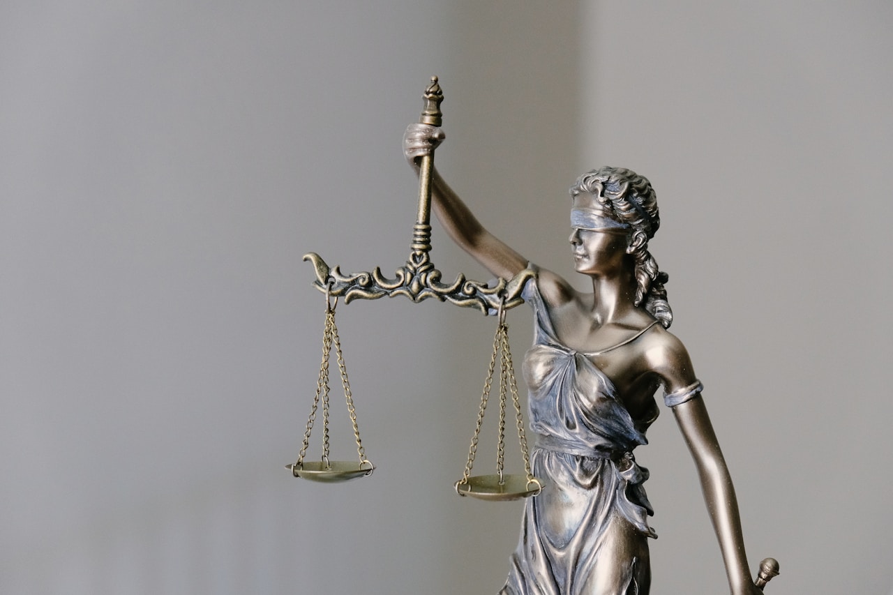 Scales of justice representing estate planning and wills
